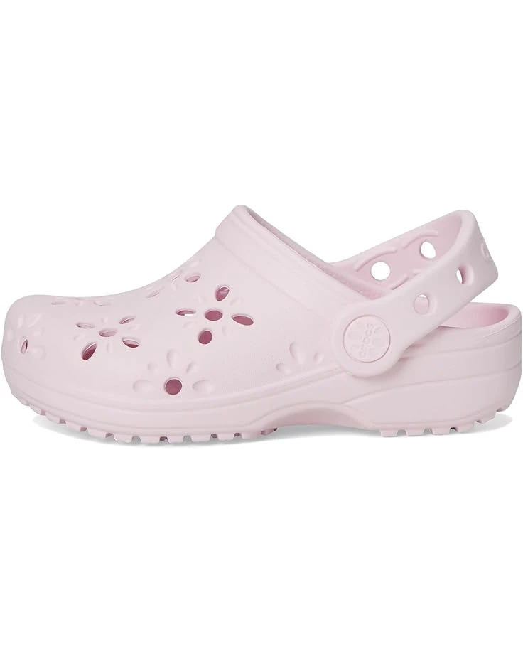 Crocs Kids Classic Clogs with Floral Cut Out Design (Toddler) 3 Crocs Kids Classic Clogs with Floral Cut Out Design (Toddler) - Image 3