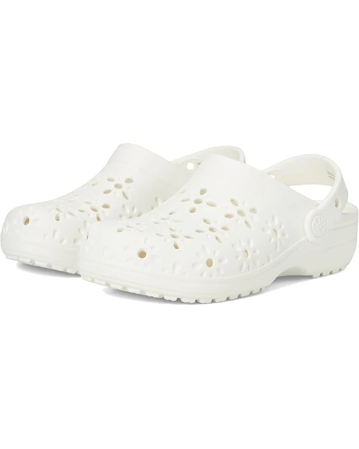 Crocs Kids Classic Clogs with Floral Cut Out Design (Little Kid/Big Kid) 1 Crocs Kids Classic Clogs with Floral Cut Out Design (Little Kid/Big Kid)