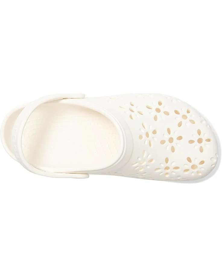 Crocs Kids Classic Clogs with Floral Cut Out Design (Little Kid/Big Kid) 2 Crocs Kids Classic Clogs with Floral Cut Out Design (Little Kid/Big Kid) - Image 2