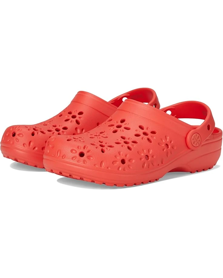 Crocs Kids Classic Clogs with Floral Cut Out Design (Little Kid/Big Kid) 8 Crocs Kids Classic Clogs with Floral Cut Out Design (Little Kid/Big Kid) - Image 8