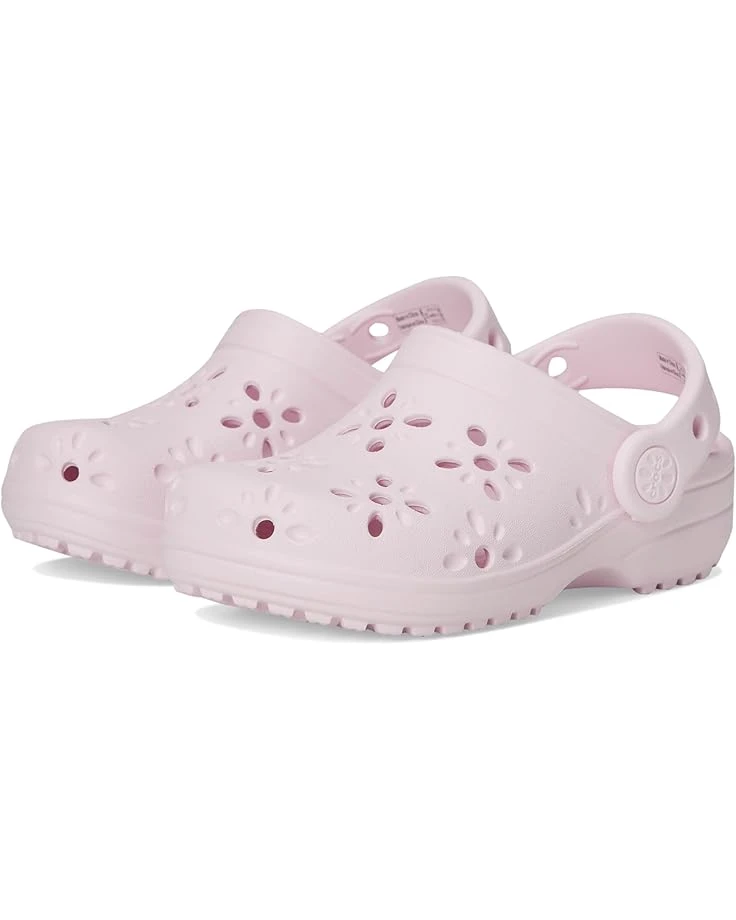 Crocs Kids Classic Clogs with Floral Cut Out Design (Toddler) 1 Crocs Kids Classic Clogs with Floral Cut Out Design (Toddler)