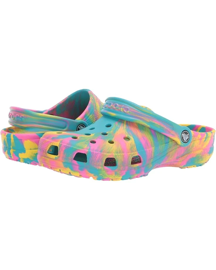 Crocs Kids Classic Marbled Tie-Dye Clog (Little Kid/Big Kid) | Clogs 8 Crocs Kids Classic Marbled Tie-Dye Clog (Little Kid/Big Kid) | Clogs - Image 8