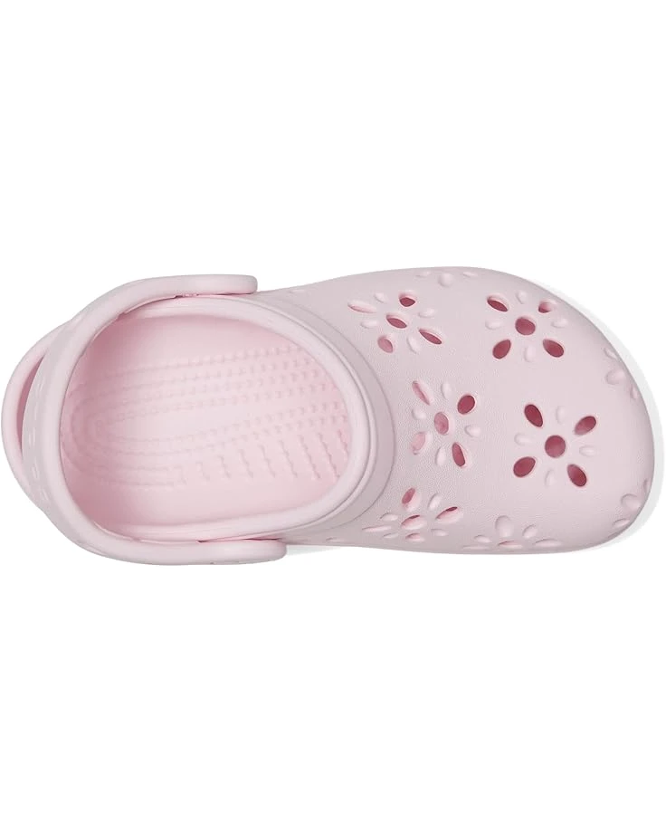 Crocs Kids Classic Clogs with Floral Cut Out Design (Toddler) 2 Crocs Kids Classic Clogs with Floral Cut Out Design (Toddler) - Image 2
