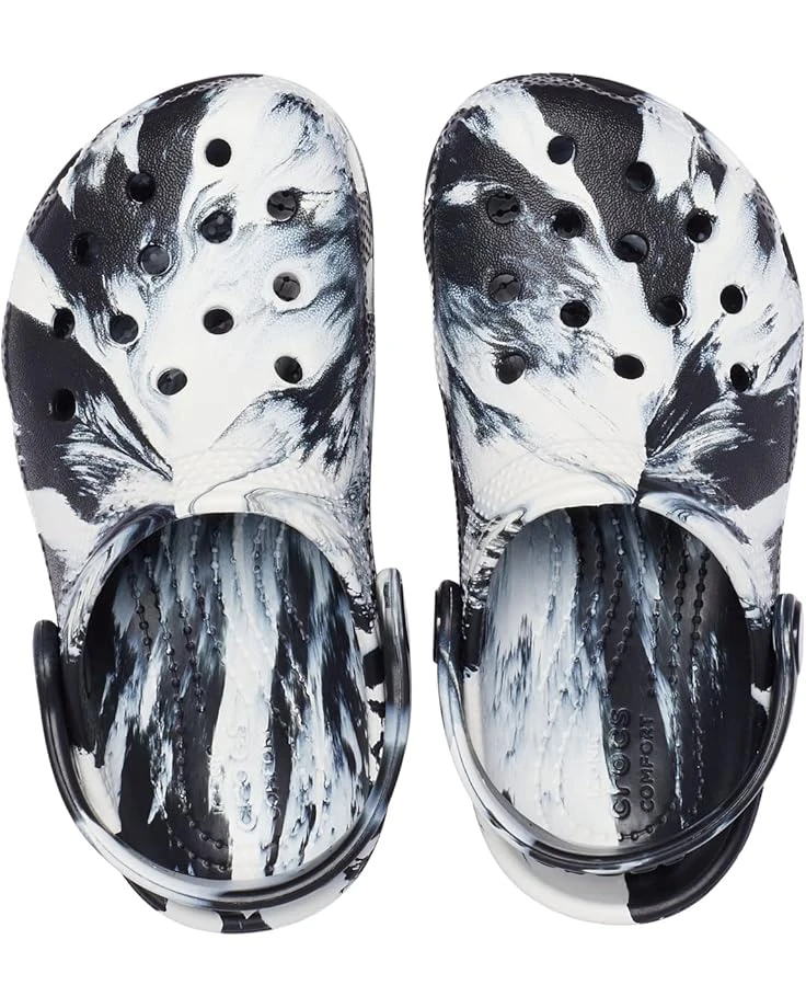 Crocs Kids Classic Marbled Tie-Dye Clogs (Toddler) 2 Crocs Kids Classic Marbled Tie-Dye Clogs (Toddler) - Image 2