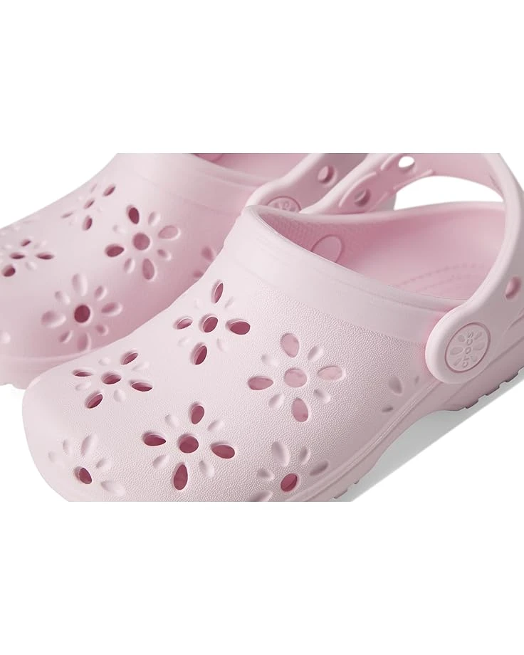 Crocs Kids Classic Clogs with Floral Cut Out Design (Toddler) 5 Crocs Kids Classic Clogs with Floral Cut Out Design (Toddler) - Image 5