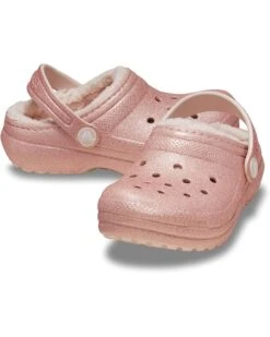 Crocs Kids Classic Lined Glitter Clogs (Little Kid/Big Kid)