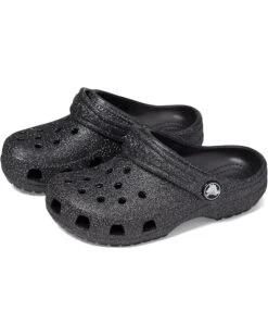 Crocs Kids Classic Glitter Clogs (Toddler)